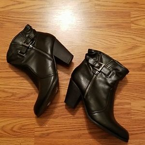 Women's Black G by Guess Leather Ankle Boot